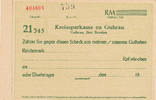 Deutsches Reich,Schlesien, Scheck, Blanko Guhrau,Kreisparkasse, -