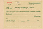 Deutsches Reich,Schlesien, Scheck, Blanko Guhrau,Kreisparkasse, -