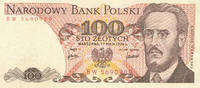 Polen 100 Zlotych 2 Buchstaben vor KN, -