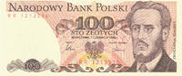 Polen 100 Zlotych 2 Buchstaben vor KN, -