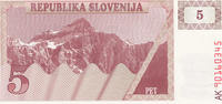 Slovenien 5 Tolar -