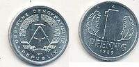 Deutschland, DDR, 1 Pfennig -