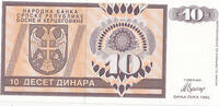 Bosnien-Herzegowina, 10 Dinara -