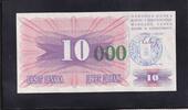 Bosnien-Herzegowina, 10000 Dinara auf 10 Dinar -