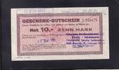 Deutschland, DDR, 10,-Mark Geschenk-Gutschein, Dresden Vs. Stempel Radeberger Str., und Rs. ohne Stempel, -