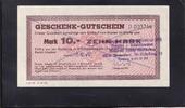 Deutschland, DDR, 10,-Mark Geschenk-Gutschein, Dresden Vs. Stempel Dr. Külz Ring, und Rs. Stempel Str. der Befreiung, -