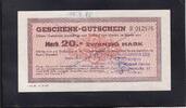 Deutschland, DDR, 20,-Mark Geschenk-Gutschein, Dresden Vs. Stempel Bürgerstr., und Rs. Stempel Zwickauerstr., -