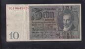 Weimarer Republik, Reichsbank, 10 Reichsmark 1929 Ro.173a,DEU-183a, Frie... 3,99 EUR  plus 7,00 EUR verzending