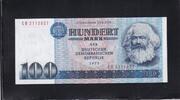 Deutschland DDR, 100 Mark Ro.363c, DDR-25,Computersatz, Serie: CB, -