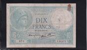 Frankreich 10 Francs 12.12.1940 stark gebraucht IV, Nadellöcher, 2,99 EUR  plus 7,00 EUR verzending