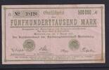 Deutsches Reich, Sachsen 500000 Mark Marienberg , Amtshauptmannschaft, Papier rosa, -