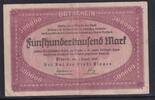 Deutsches Reich, Sachsen, 500000 Mark Plauen Amtshauptmannschaft, Papier weiß, -