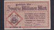 Weimarer Republik, Rheinland, 20 Millionen Mark 1923 Odenkirchen, Stadt,... 4,99 EUR  plus 7,00 EUR verzending