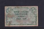 Alliierte Besatzung, Bank deutscher Länder, 1/2 Deutsche Mark Ro.231a, WBZ-13a, mit B-Stempel (schwach gedruckt),für Westberlin, -
