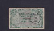 Deutschland, BRD, Westberlin, 1/2 Deutsche Mark Ro.231a, WBZ-13a, mit B Stempel, -