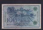Weimarer Republik, Reichsbank, 100 Mark Ro.34, DEU-67, grüne Siegel, Serie: J, Udr. Bst. K, -