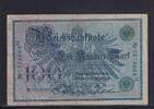 Weimarer Republik, Reichsbank, 100 Mark Ro.34, DEU-67, grüne Siegel, Serie: H, Udr. Bst. G, -