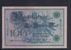Weimarer Republik, Reichsbank, 100 Mark Ro.34, DEU-67, grüne Siegel, Serie: G, Udr. Bst. F, -