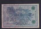 Weimarer Republik, Reichsbank, 100 Mark Ro.34, DEU-67, grüne Siegel, Serie: F, Udr. Bst. D, -