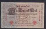 Kaiserreich, Deutsche Reichsbank, 1000 Mark Ro.45b,DEU-40b, Siegel rot, KN 7stellig, Serie: A, Udr.Bst. S, Kriegsausgabe, -