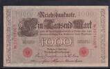 Kaiserreich, Deutsche Reichsbank, 1000 Mark Ro.45c,DEU-40c, Siegel rot, KN 7stellig, Serie: N, Udr.Bst. T, Inflationsausg., -
