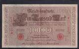 Kaiserreich, Deutsche Reichsbank, 1000 Mark Ro.45c,DEU-40c, Siegel rot, KN 7stellig, Serie: N, Udr.Bst. T, Inflationsausg., -