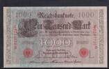 Kaiserreich, Deutsche Reichsbank, 1000 Mark Ro.45c,DEU-40c, Siegel rot, KN 7stellig, Serie: G, Udr.Bst. L, Inflationsausg., -