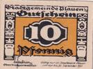Weimarer Republik, Sachsen, 10 Pfennig Plauen, Stadtgemeinde, -