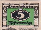 Weimarer Republik, Sachsen, 5 Pfennig Plauen, Stadtgemeinde, -