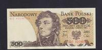 Polen 500 Zloty Serie: GC, 2 Bst. vor KN, -
