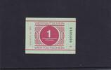 Deutschland, DDR, Thüringen, 1 Pfennig mit Stempel Justizvollzugsanstalt Hohenleuben, -