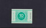 Deutschland, DDR, Thüringen, 10 Pfennig mit Stempel Justizvollzugsanstalt Hohenleuben, Serie: B, -