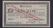 Kaiserreich, Baden Württemberg, , 1 Mark Karlsruhe Städtische Sparkasse, für die Kriegsanleihe, -