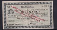 Kaiserreich, Baden Württemberg, , 1 Mark Karlsruhe Städtische Sparkasse, für die Kriegsanleihe, -