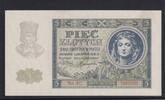 Drittes Reich, Generalgouvernement Polen, 5 Zlotych Ro.581, ZWK-36, Serie: AC, -