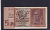 Deutschland, Sowjetische Besatzungszone, R.333b, SBZ-4b, KN 8 stellig, 5 Reichsmark 1948, (1942) fast Kassenfrisch, I-,