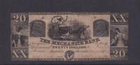 USA, Konföderierte Staaten, 20 Dollars THE MECHANICS BANK Augusta, , Georgia, -