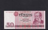 Deutschland, DDR, 50 Mark Ro.360a, DDR-22a, erste Auflage, Typensatz, Serie: AG, -