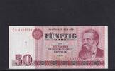 Deutschland, DDR, 50 Mark Ro.360a, DDR-22a, erste Auflage, Typensatz, Serie: CA, -