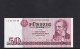 Deutschland, DDR, 50 Mark Ro.360c, DDR-22c, zweite Auflage, Computersatz, Serie: EE, -