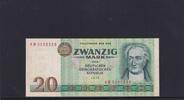 Deutschland, DDR, 20 Mark Ro.362c, DDR-24c, zweite Auflage, Computersatz, Serie: KM, -