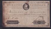 Frankreich 50 Livres Louis XVI, -