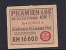 Deutsches Reich, Drittes Reich, Prämien-Los Winter-Hilfswerk, -