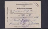 Deutsches Reich, Drittes Reich, 7,3 Reichsmark Geldspenden-Quittung, ausgefüllt Ullersdorf Kreis Freiberg, -