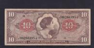 USA, Militärgeld 10 Dollars Military Payment Certificate Serie: 641, -