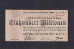 Weimarer Republik, Reichsbahn, 100 Millionen Mark Reichsbahndirektion Altona, -