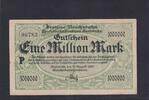 Weimarer Republik, Reichsbahn, 1 Million Mark -