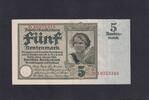 Weimarer Republik, Rentenbank, 5 Rentenmark Ro.164b, DEU-209b, KN 8 stellig, KN rot, -