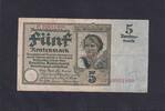 Weimarer Republik, Rentenbank, 5 Rentenmark Ro.164b, DEU-209b, KN 8 stellig, KN rot, -