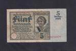Weimarer Republik, Rentenbank, 5 Rentenmark Ro.164b, DEU-209b, KN 8 stellig, KN rot, -